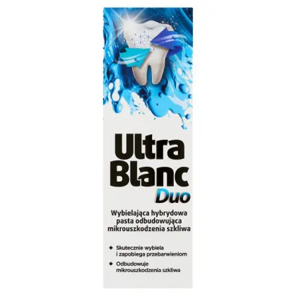 UltraBlanc Duo, wybielająca hybrydowa pasta odbudowująca mikrouszkodzenia szkliwa, 75 ml