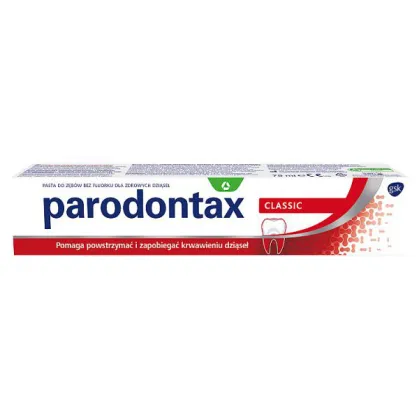 Parodontax, pasta do zębów Classic bez fluoru, 75ml