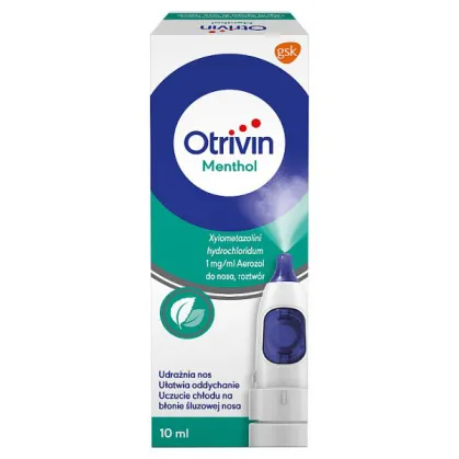 Otrivin Menthol 1 mg/ ml, aerozol do nosa, 10 ml
