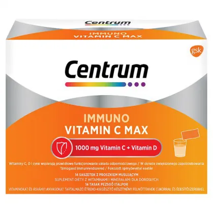 Centrum Immuno Vitamin C Max, proszek musujący, 14 saszetek