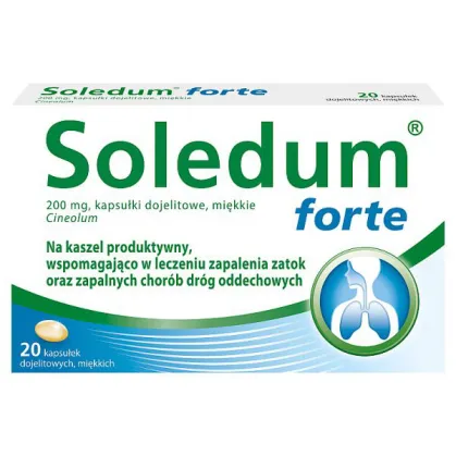 Soledum forte 200 mg, 20 kapsułek dojelitowych