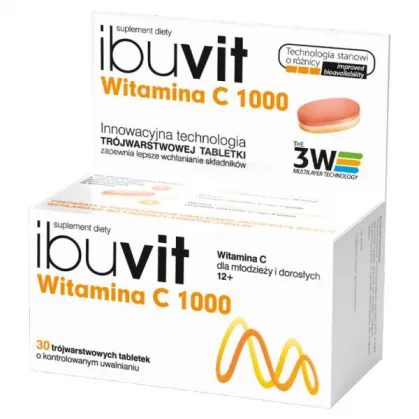 Ibuvit Witamina C 1000, 30 tabletek o kontrolowanym uwalnianiu