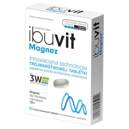 Ibuvit Magnez, 30 tabletek o kontrolowanym uwalnianiu