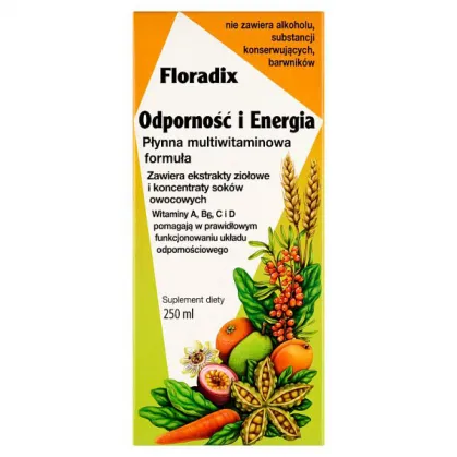 Floradix Odporność i Energia, 250ml