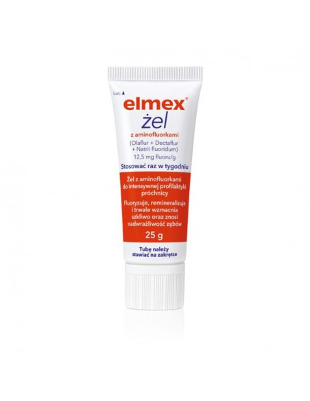 ELMEX (12,5mg+2,87mg+22mg) /g, żel do zębów, 25g