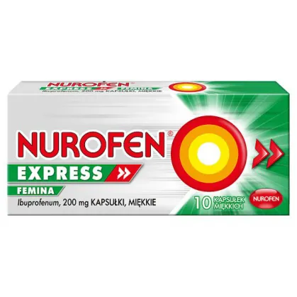 Nurofen Express Caps kaps.miękkie 200mg 10