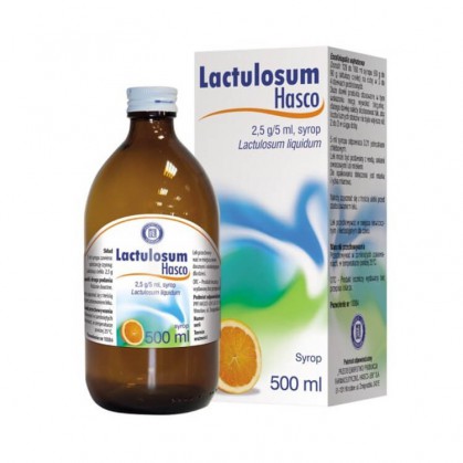 Lactulosum HASCO syrop 2,5g/5ml 500ml(bute