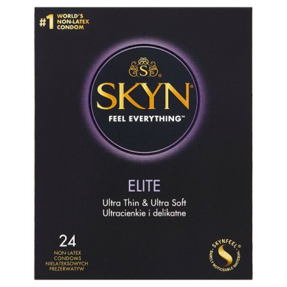 Unimil Skyn Elite, prezerwatywy nielateksowe, ultracienkie, 24 sztuki