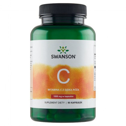 Swanson C, witamina C 1000 mg z dziką różą, 90 kapsułek