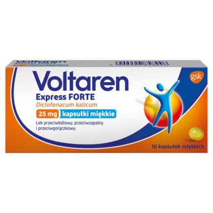 Voltaren Express Forte 25 mg, 10 kapsułek miękkich