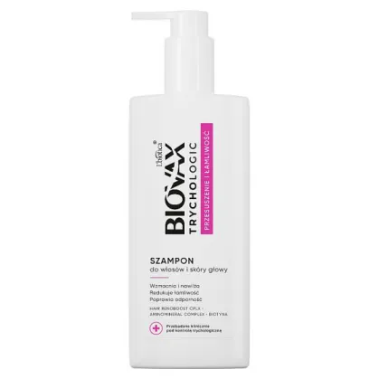Biovax Trychologic Przesuszenie i Łamliwość, szampon do włosów i skóry głowy, 200 ml