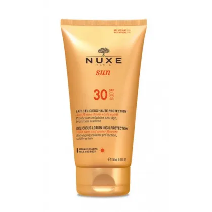 Nuxe Sun, mleczko do opalania twarzy i ciała SPF 30, 150 ml