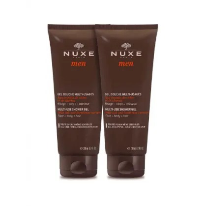 Zestaw Nuxe Men, wielofunkcyjny żel pod prysznic, 2 x 200 ml