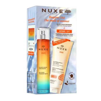 Zestaw Nuxe Sun, woda zapachowa, 100 ml + żel pod prysznic po opalaniu, 200 ml