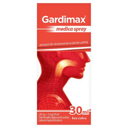 Gardimax Medica (20mg+5mg)/10ml, spray, 30ml