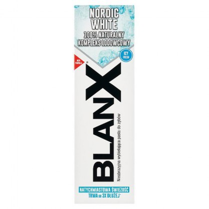BlanX Nordic White, wybielająca pasta do zębów, 75 ml