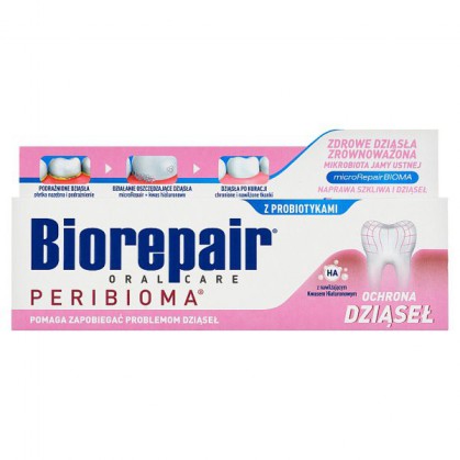 Biorepair Plus Ochrona Dziąseł, pasta do zębów, bez fluoru, 75 ml