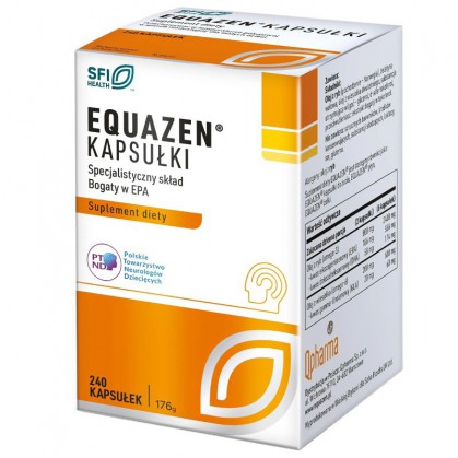 Equazen Eye Q, smak truskawkowy, 240 kapsułek do żucia