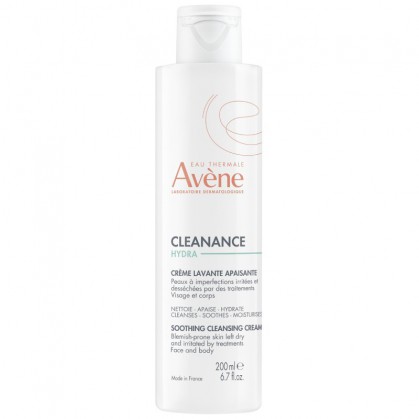 Avene Cleanance Hydra, krem oczyszczający i łagodzący do twarzy i ciała po zabiegach farmakologicznych, 200 ml