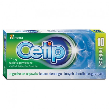 Cetip 10 mg, tabletki powlekane, 10 szt.