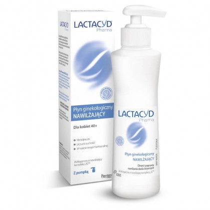 Lactacyd Pharma, płyn ginekologiczny nawilżający 40+, 250ml