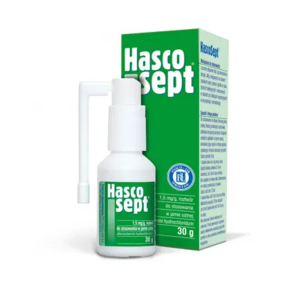 Hascosept 1,5mg/g, aerozol, 30g
