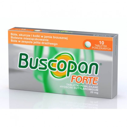 Buscopan Forte 20mg, 10 tabletek