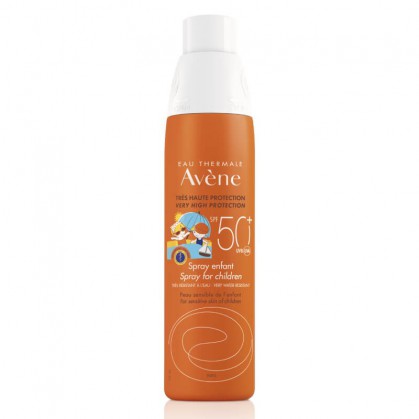 Avene Sun, wodoodporny spray ochronny do twarzy i ciała dla dzieci, skóra wrażliwa, SPF50+, 200 ml