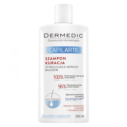 DERMEDIC Capilarte, szampon kuracja stymulująca wzrost włosów, 300ml