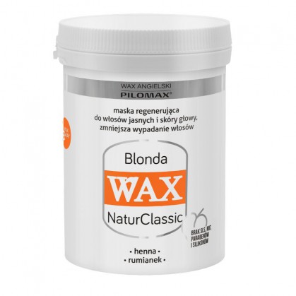 WAX Blonda NaturClassic, Maska do włosów jasnych, 240 ml