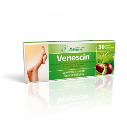 Venescin, tabletki drażowane, 30 szt.