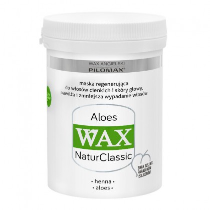 WAX Aloes NaturClassic, Maska do włosów cienkich, 240 ml