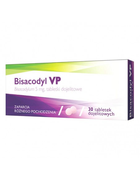 Bisacodyl VP 5mg, 30 tabletek dojelitowych