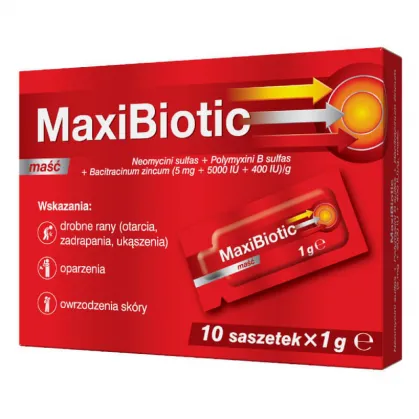 Maxibiotic, maść, 10 saszetek