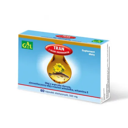 GAL Tran z olejem wiesiołkowym, 60 kapsułek