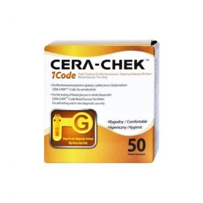 Cera-Chek 1 Code, test paskowy. 50 sztuk