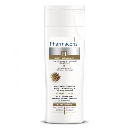 PHARMACERIS H, SENSITONIN, Micelarny szampon kojąco-nawilżający dla skóry wrażliwej, 250 ml