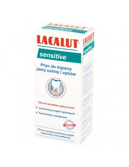 Lacalut Sensitive, płyn do płukania jamy ustnej, 300 ml