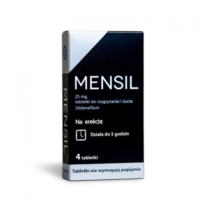 Mensil 25 mg, tabletki do rozgryzania i żucia, 4 szt.
