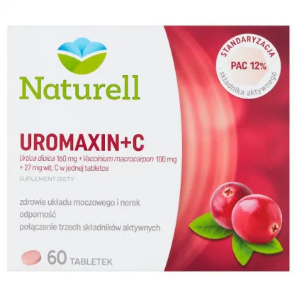 NATURELL, Uromaxin+C, 60 tabletek