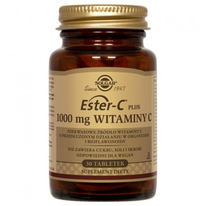 Solgar Ester C Plus 1000mg Witamina C, tabletki, 30 szt.