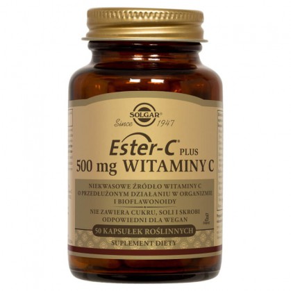 Solgar Ester C Plus 500 mg Witamina C, tabletki, 30 szt.