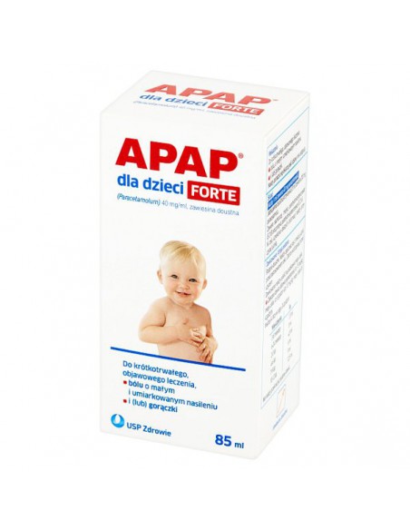 Apap dla dzieci Forte 40 mg/ ml, zawiesina doustna, 85 ml